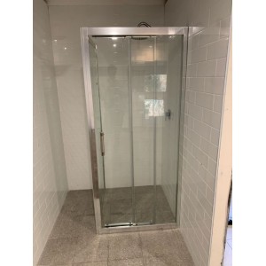 Semi-Frameless Triple Sliding Doors Shower Screen (800-850)*1900